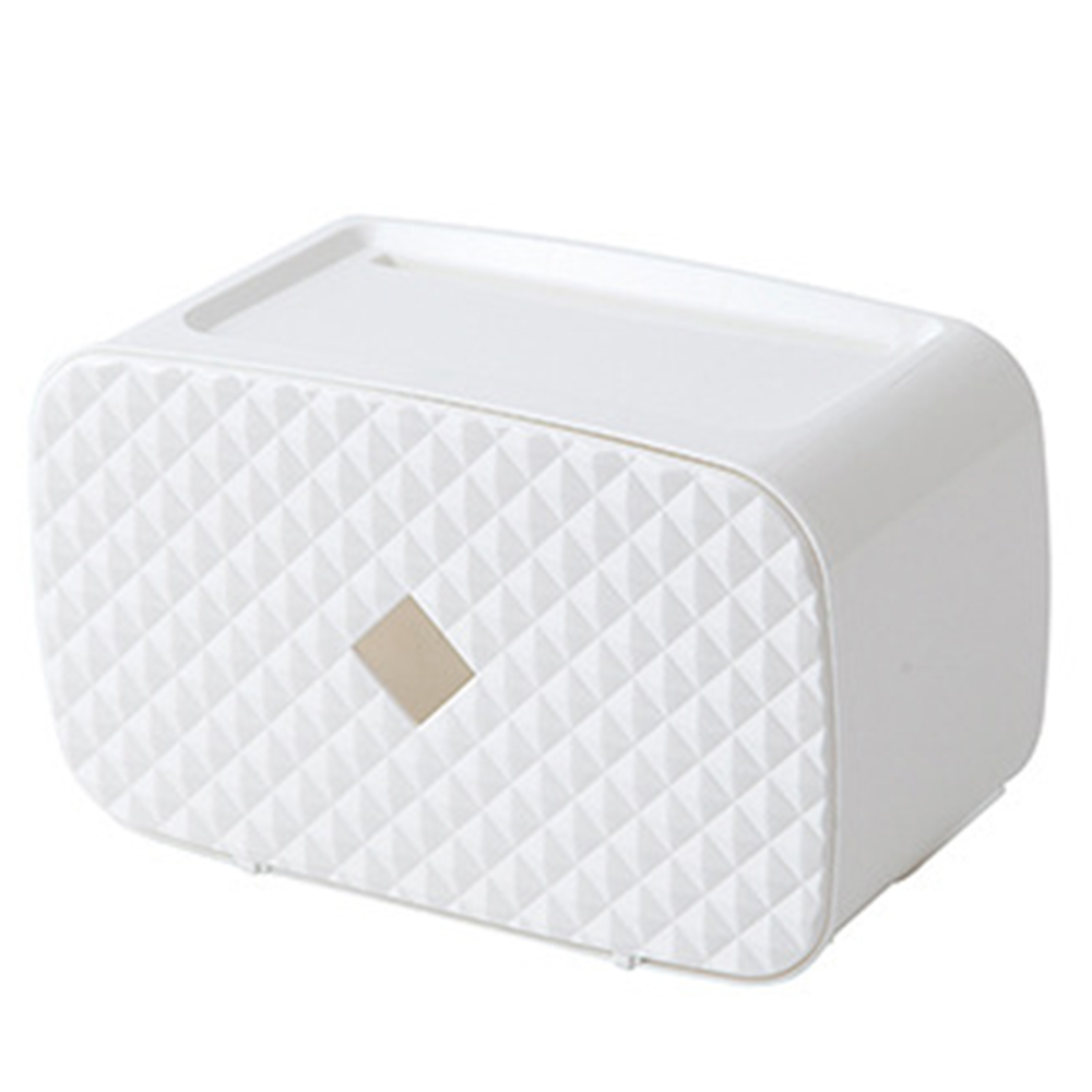 Bathroom Paper Towel Dispenser Wall Mounted No-drilling Paper Towel Holder Dispenser Toilet Paper Extraction Dispenser