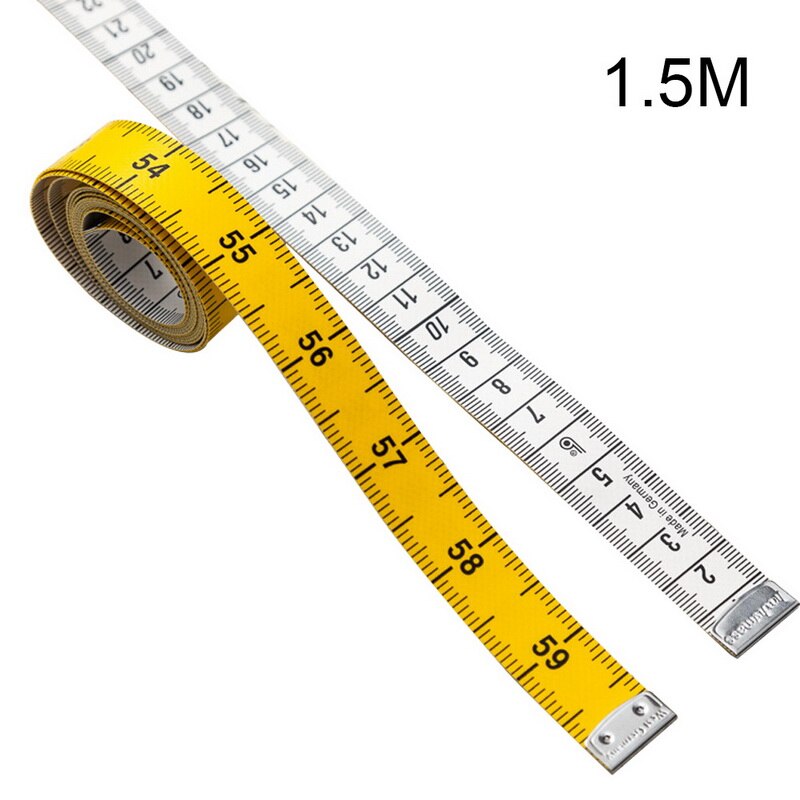 1.5m syning målebånd krop måle lineal syning skræddersyet målebånd mini blød flad centimeter lineal værktøj: Stil   d 1.5m