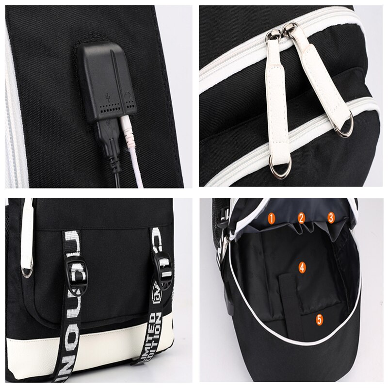 Mochila de unicornio haciendo un DAB para estudiantes adolescentes, mochilas para niñas con carga USB, mochila para ordenador portátil, mochilas de viaje Casuales