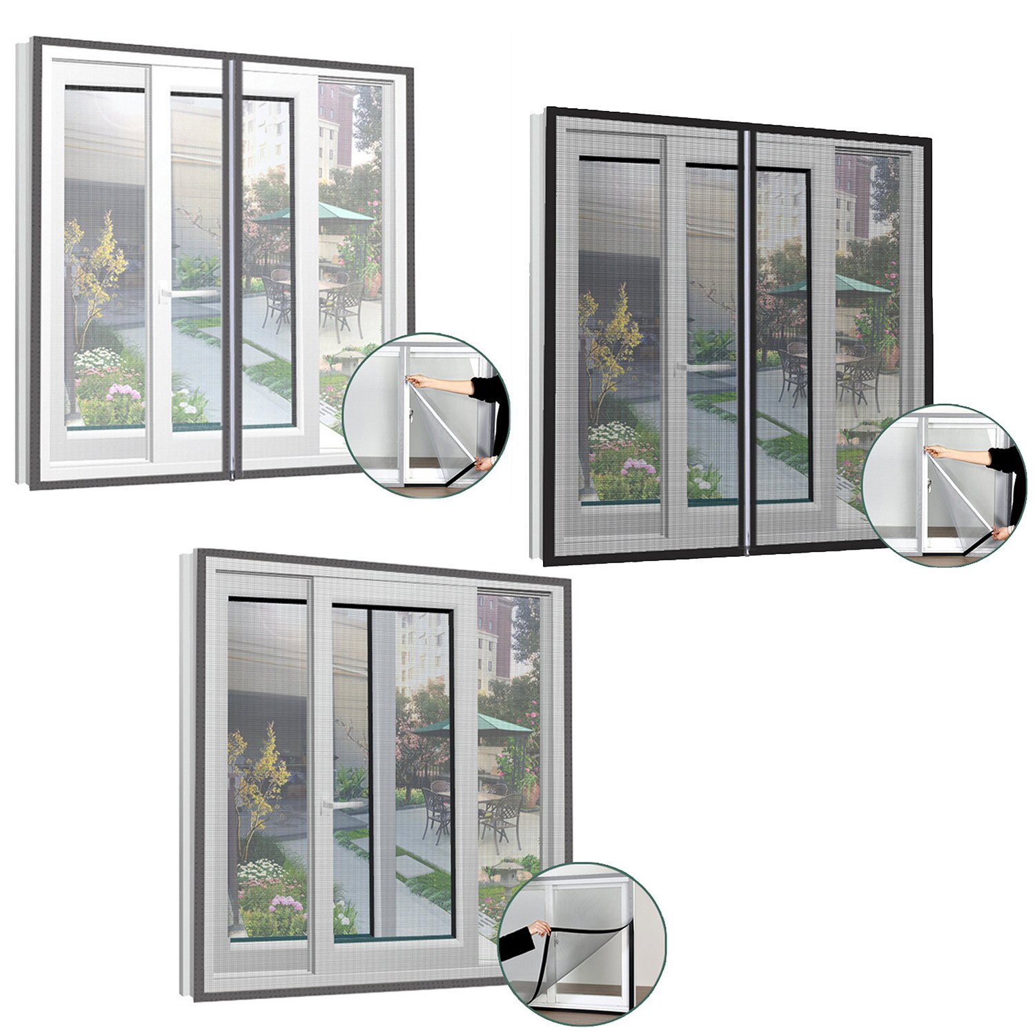 Anti Fly Mosquito Insect Venster Scherm Netto Gordijn Mesh Bug Netting Deur Voor Thuis Keuken Window Room Gordijn Protector