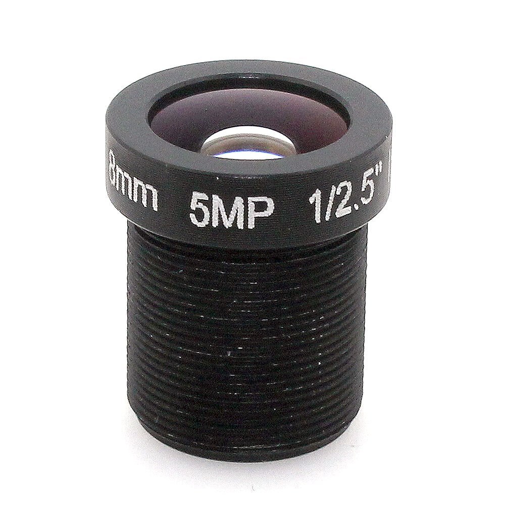 5MP 8mm HD CCTV F2.0 M12 Mount Fixo Iris Lente Para Câmera De Segurança IP Formato 1/2. 5