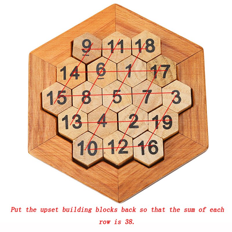Sjov geometrisk form nummer puslespil børn træ nummer bord matematik spil tidligt uddannelsesmæssigt læring træ legetøj: Default Title