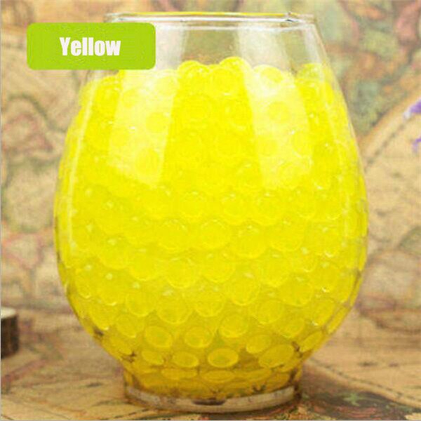 100 pçs/saco cristal do solo lama gel crianças crianças brinquedo água grânulos crescendo bolas de água casamento casa vasos decoração: 1