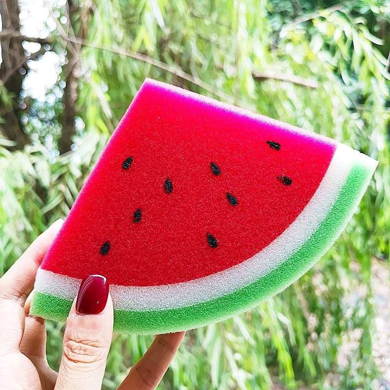 Schwamm Wassermelone Scheiben Füllstoff DIY Lizun Dekor Für Schleim Zubehör Liefert Tonne Schlamm Schwamm Obst Scheiben Schleim Dekoration