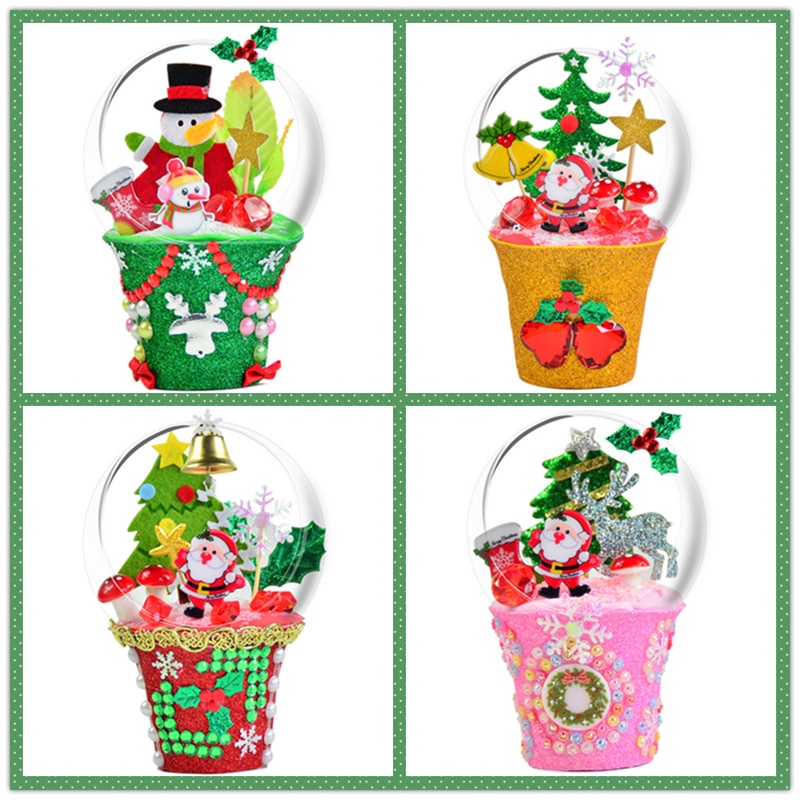 Blød ler juledekoration til hjemmet polymer ler plastik miniature små søde figurer harpiks ornamenter håndværk hest indretning diy