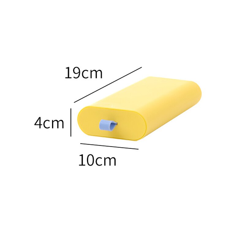 Drawer Box Under Desk Invisible Paste Home Office Table Small Things Storage Container Plastic Cosmetic Organizer C92: yellow S
