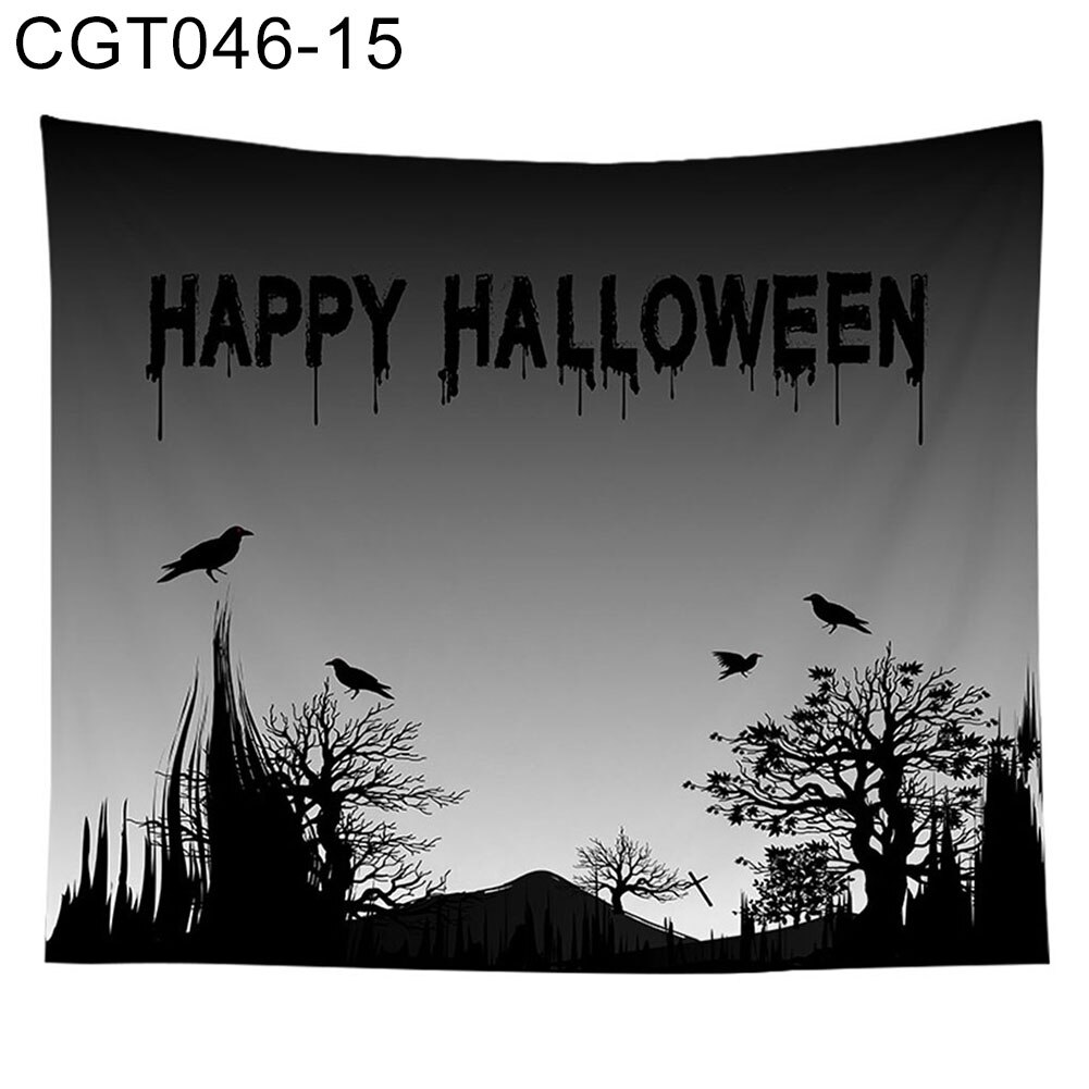 Skelet pompoen print hangend wandtapijt slaapkamer wandkleed tapijt halloween decoratie gebruikt als wandtapijt bankhoes deken: 15