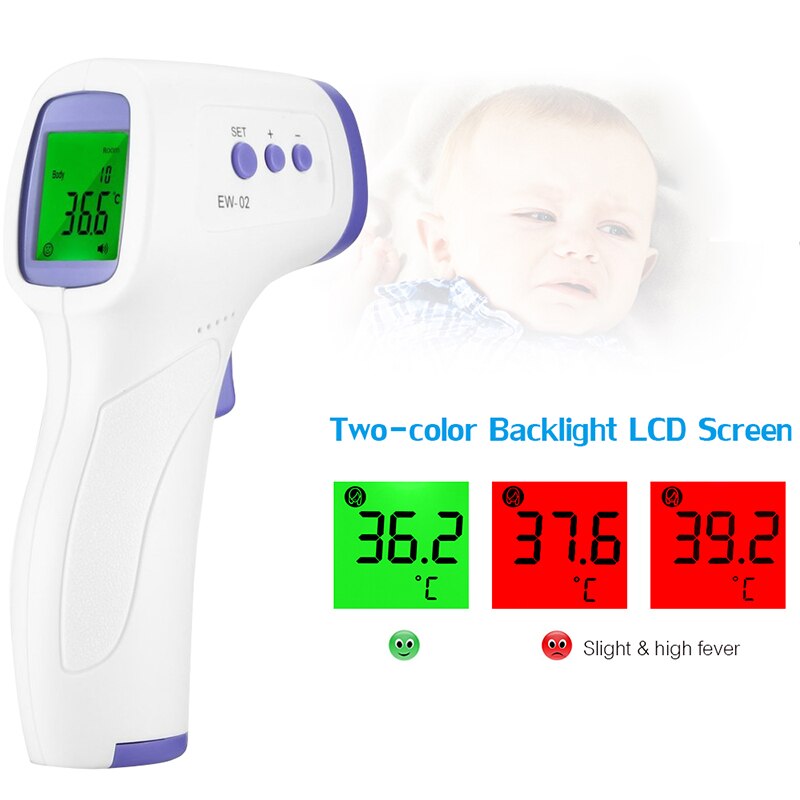 Digitale Lcd Baby Thermometer Infrarood Body Meting Термометр Voorhoofd Oor Non-contact Volwassen Baby Kinderen Termômetro