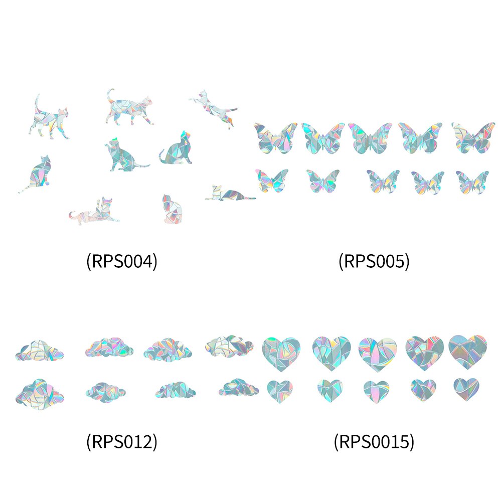 Naklejki statyczne tęcza pryzmat klamry na okno koliber kwiat pióro zatrzymać alarm antykolizyjna zapobieganie rozbić się szkło Dom dekoracje