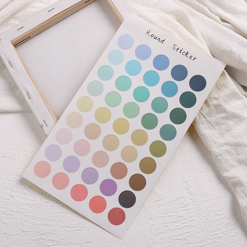 Ljus färg gradient prick smiley klistermärken diy scrapbook album mobiltelefon väggdekoration tätning dekoration klistermärken