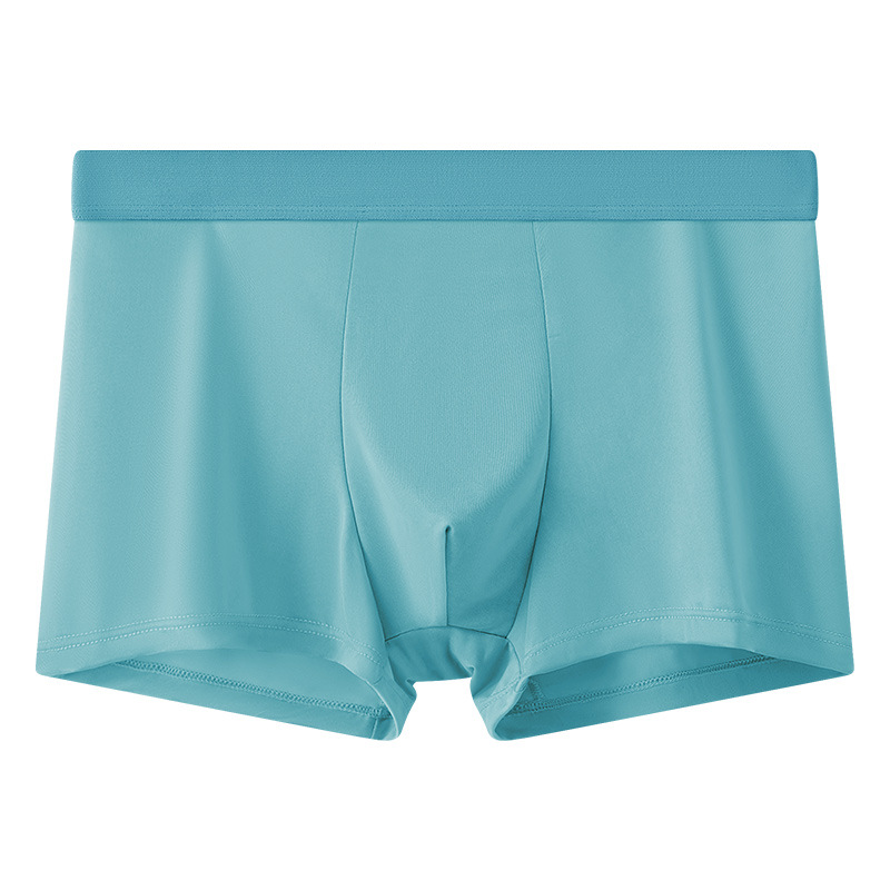 Мужские Трусы Boxershort Heren Halfhoge Ijzen Onderbroek Flat Corner Shorts Ademend Comfortabele Onderbroek Met Vier Hoeken: L / Blauw