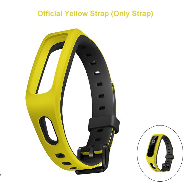 Huawei Honor Band 4 / Running Original Smart Wristband Amoled Color 0.95"/0.5" Touchscreen Swim Posture Detect Running Sleep: Yellow Strap Only
