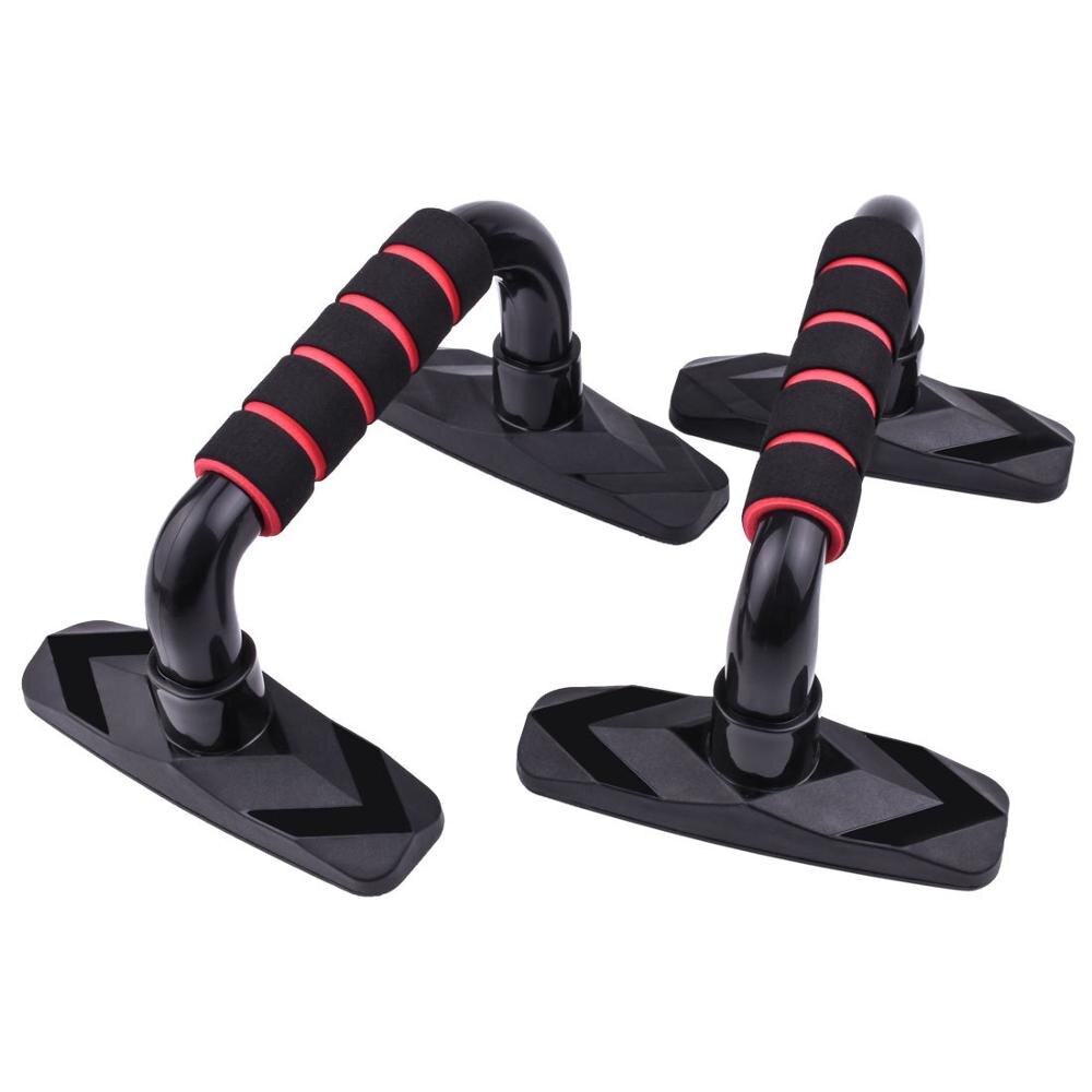 Diamond I-Vormige Push-Up Stands Borst Expander Core Arm Spierkracht Schouder Borstspier Training Thuis Fitness apparatuur: RED