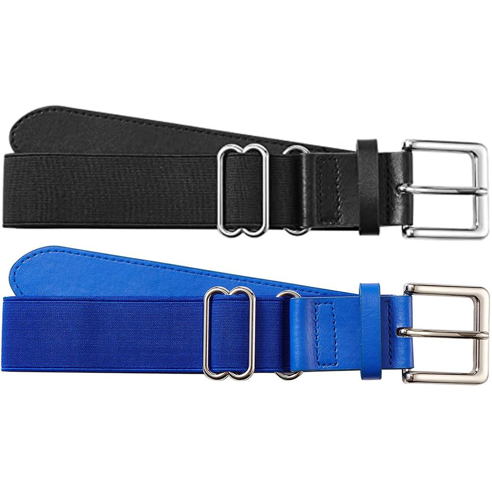 Baseball Belt Softball Belt Adjustable Waist Belt Outdoor Sports Elastic Buckle Baseball Belt Imitation Leather Golf Belt 115cm