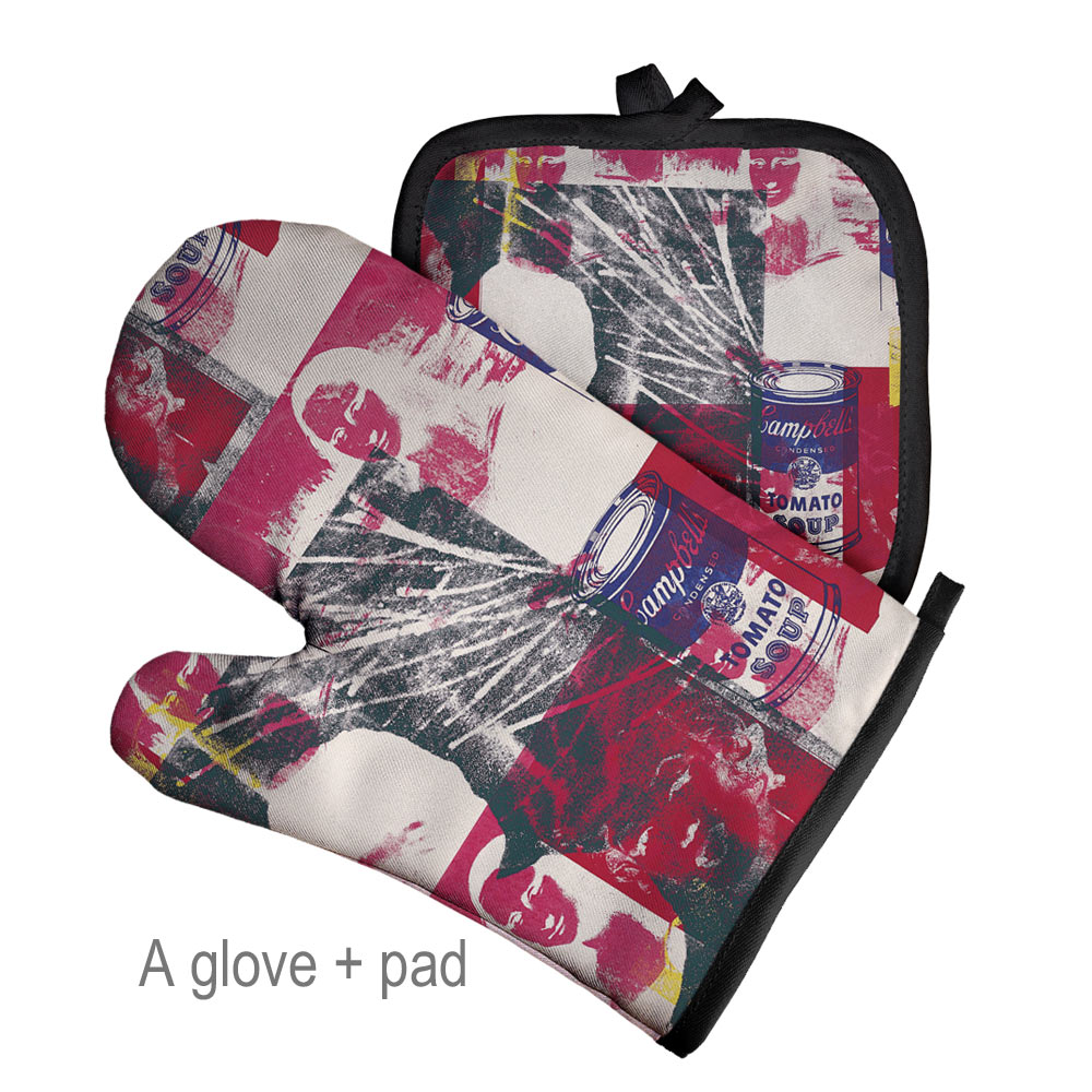 Bageisoleringshandsker til grill eller køkken mikroovn handske grydelap polyester ovnhandsker og grydelapper pad: No10