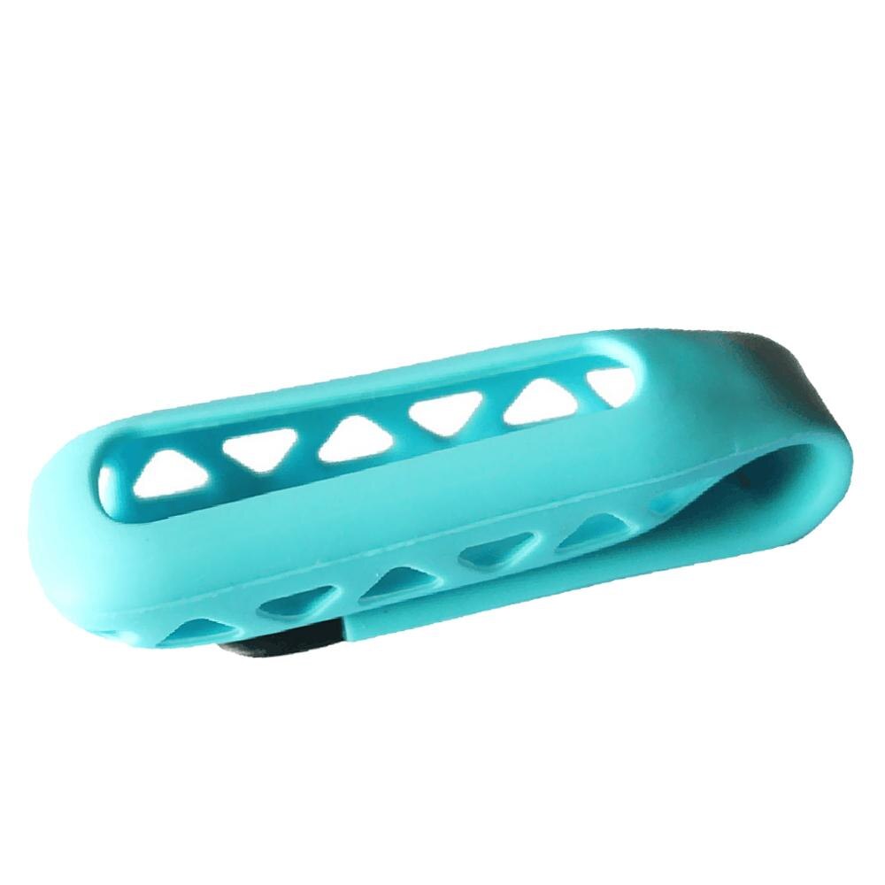 Fitbit One Fitness Tracker Replacement Accessory Silicone Metal Clip Belt Holder Case Cover: Sky Blue