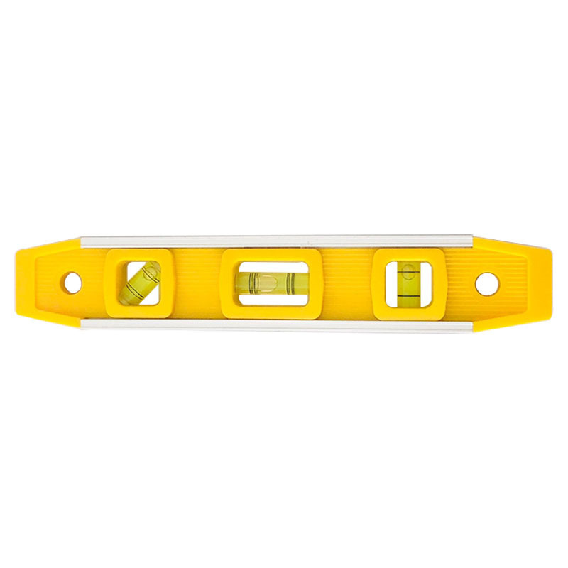9 inch 3 Spirit Level Bubble Magnetic Ruler Vertical And Horizontal Mini Pocket Portable Spirit Level Gradienter Measuring Tool: Yellow
