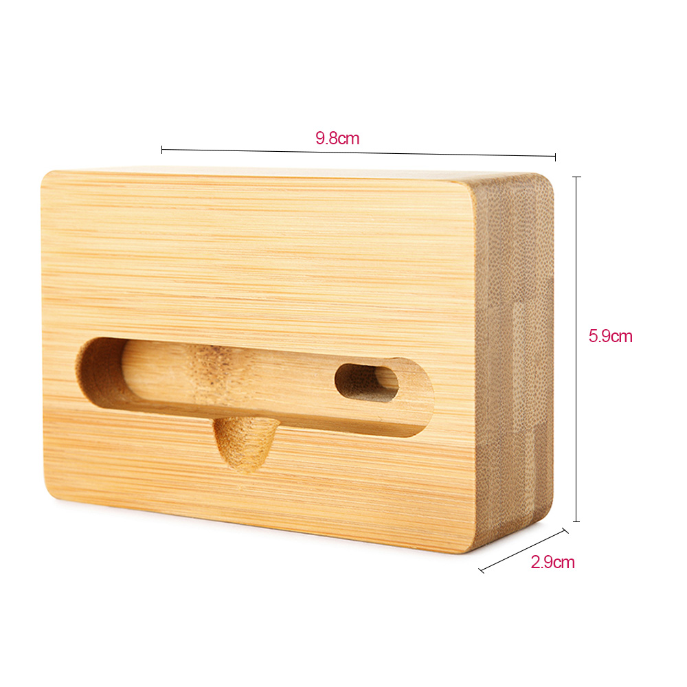 Bamboe Mobiele Telefoon Houder Geluid Megafoon Draagbare Fysieke Geluidsversterking Versterker voor iPhone iPad Andriod Smartphones