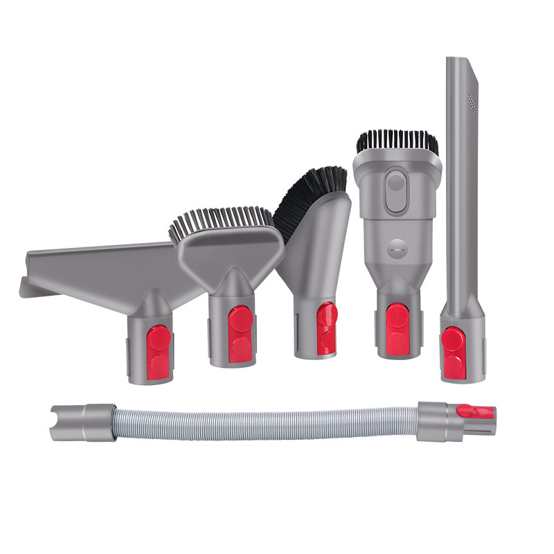 Applicable to V8 Dyson Vacuum Cleaner Accessories Suction Head V7 V10 V11 V12 V15 Brush Brush Head Set: Light Grey
