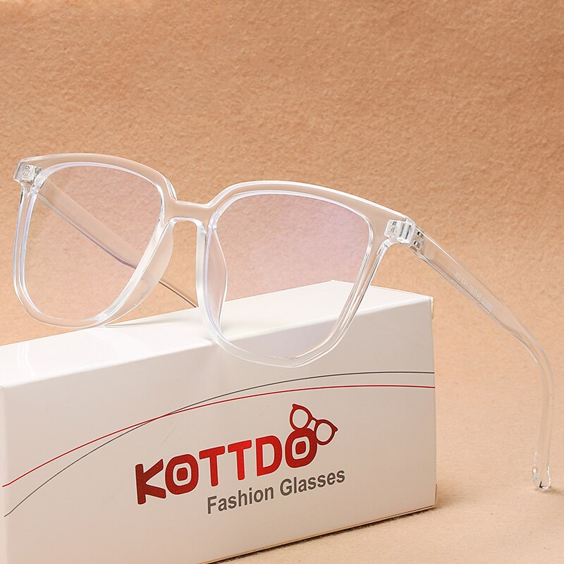 Gafas cuadradas modernas transparentes para hombre y mujer, lentes ópticas con marco de luz azul, transparentes, para ordenador, novedad de