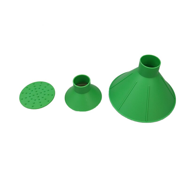 3Pcs Auto Car Magic Window Windshield Car Ice Scraper Shaped Funnel Snow Remover Deicer Cone Deicing Tool Window Cleaning: Green-3Pcs
