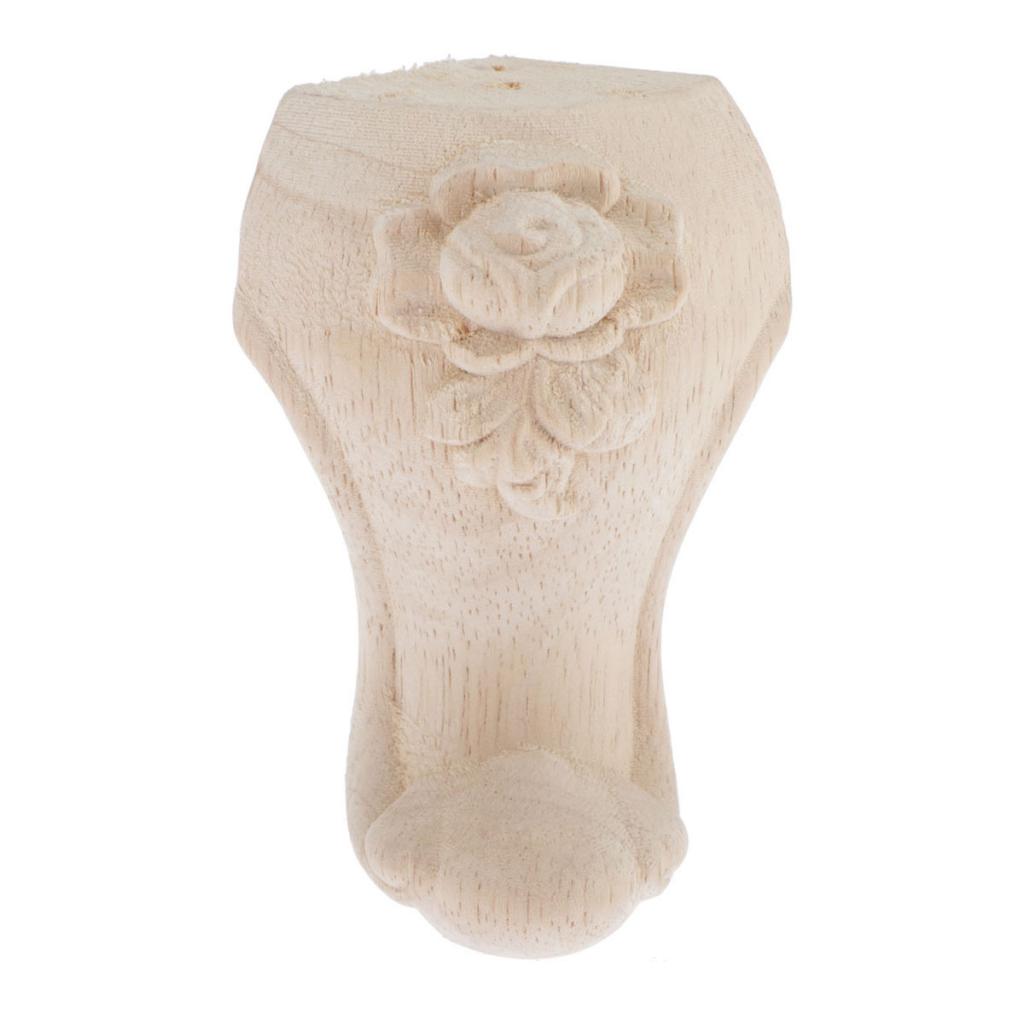 Wooden Furniture Leg Replacement for Cabinet Chair Couch Table Bed Feet: Ivory