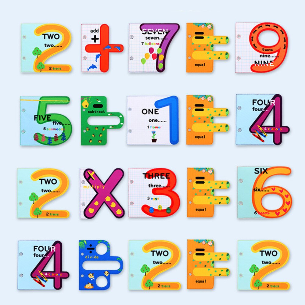 Baby Toys Early Educational Rattles Cloth Book Digital Cognition Toy For Baby Stroller Rattle Toy Crib Bed Baby Toys 0-12 Months