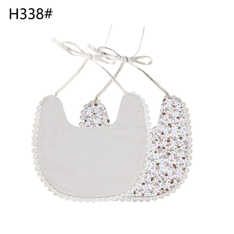 900C Baby Bib Zuigeling Burp Doeken Peuter Katoen Bib Kid Bloemen Handdoek Diner Voeden Dubbeldeks Leuke Meisje Slabbetjes: 338