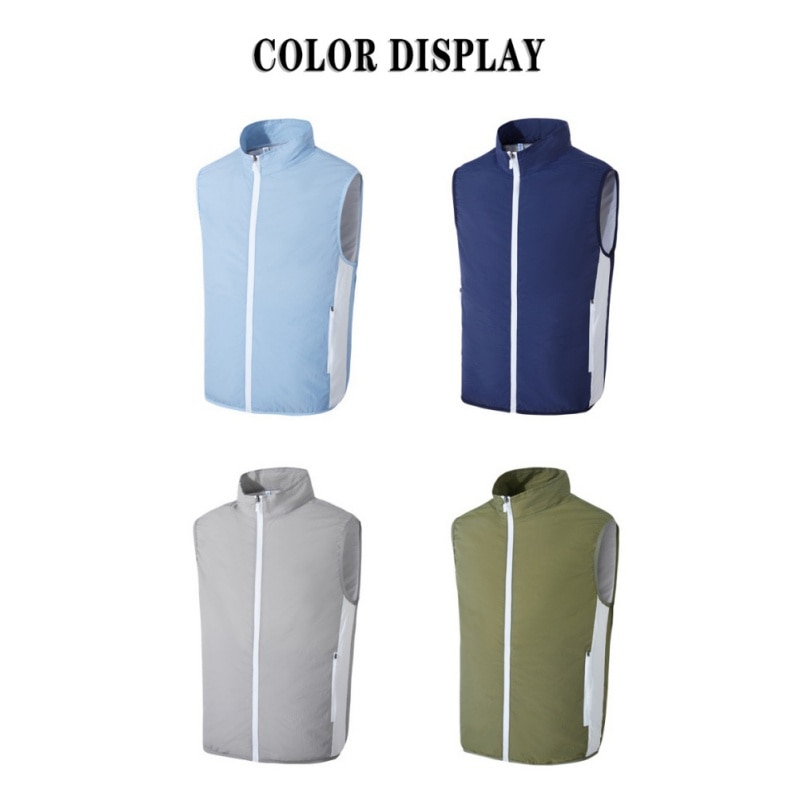 Été en plein Air refroidissement rapide pêche cyclisme gilet climatisation travail unisexe gilet USB ventilateur refroidissement randonnée gilet