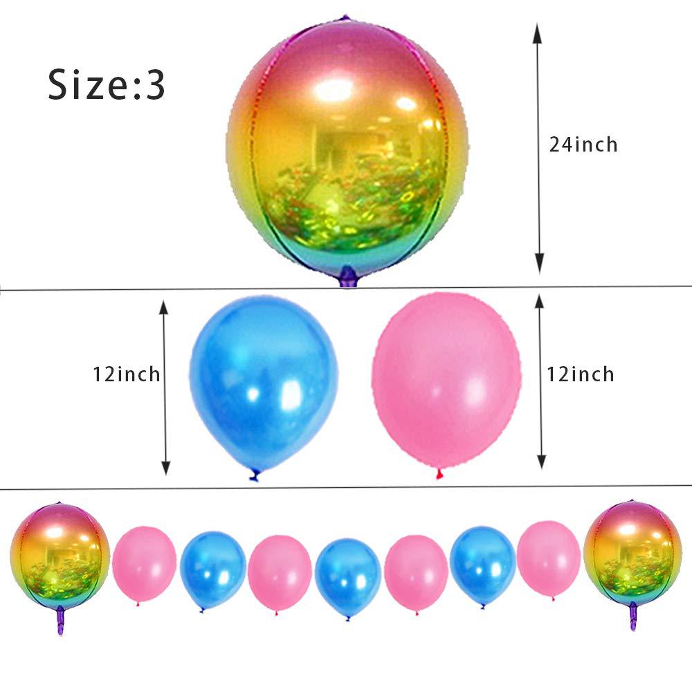 Verjaardag Ballonnen Set Regenboog Nummer Folie Glitter Ballonnen Kids Verjaardagsfeestje Decoraties Ballonnen Gelukkige Verjaardag Ballon