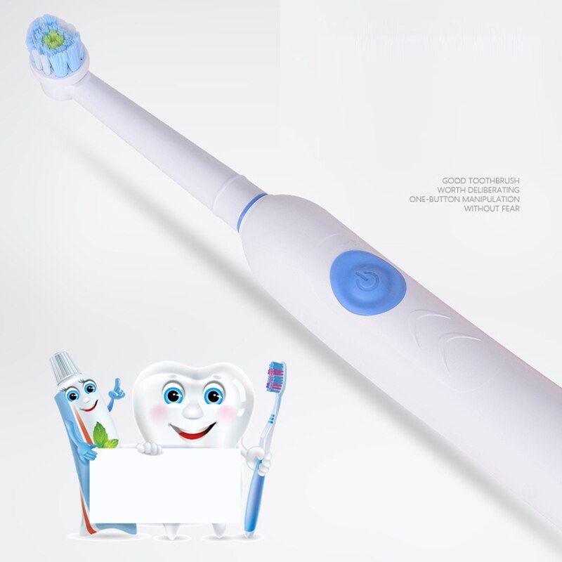 H1201 Rotary Electric Toothbrush Usb Induction Charging Rechargeable Toothbrush Adult 1 Set 3 Tooth Head Waterproof Cleaning O