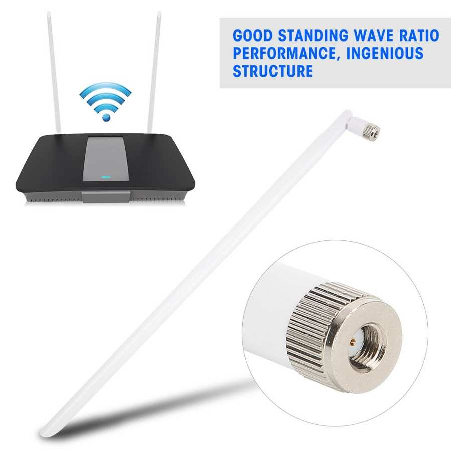 Fm Antenne Router Omnidirectionele Antenne 10dBi Wit Netwerkkaart 2.4G Wifi Signaal Booster Antenne Omni Wifi Antenne