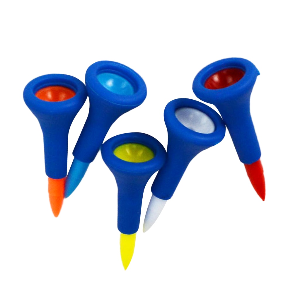 10 Pieces 43mm & 83mm Golf Tees Rubber Cushion Top Golf Tee