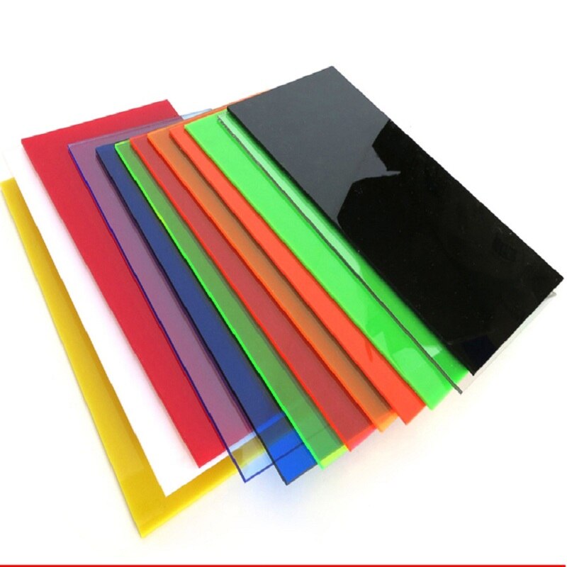 Plastic Acryl Plexiglas Plaat Size10cmx20cmx2.3mm Kleurrijke Model Blad Voor Diy Handgemaakte