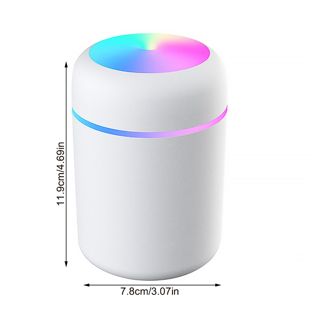 Portable 300ml Humidifier USB Ultrasonic Dazzle Cup Aroma Diffuser Cool Mist Maker Air Humidifier Purifier with Romantic Light
