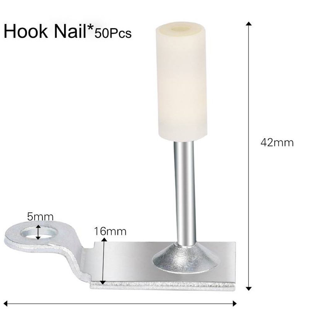 Steel Nail Gun Riveter Guns Studded Gun Spikes Electric Nail Nailer Mounting Staple Rivet Construction Nails Nailing Cordless: 50xHook nails