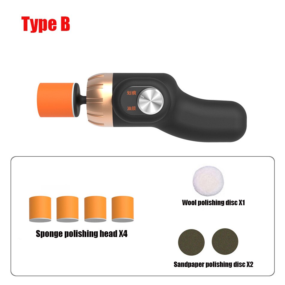 Car Electric Polishing Machine Cleaning And Waxing Machine Upgraded Version of The Car Surface Scratch Repair Tool: Blue