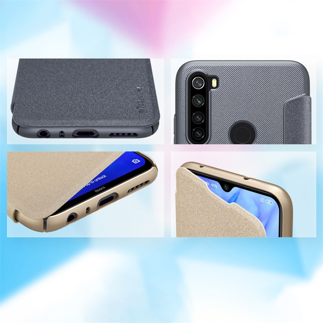 Für Xiaomi Redmi Hinweis 8 Pro Fundas Original Nillkin Sparkle Kunststoff leder Fall Auf Redmi Hinweis 8 Schutz Phone Cases tasche Capa