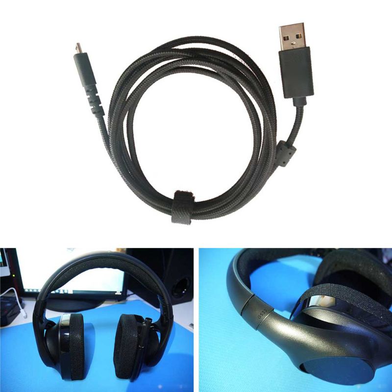 1PC USB Charging Cable Headphone Cable Wire For Logitech G533 G633 G933 Headphone