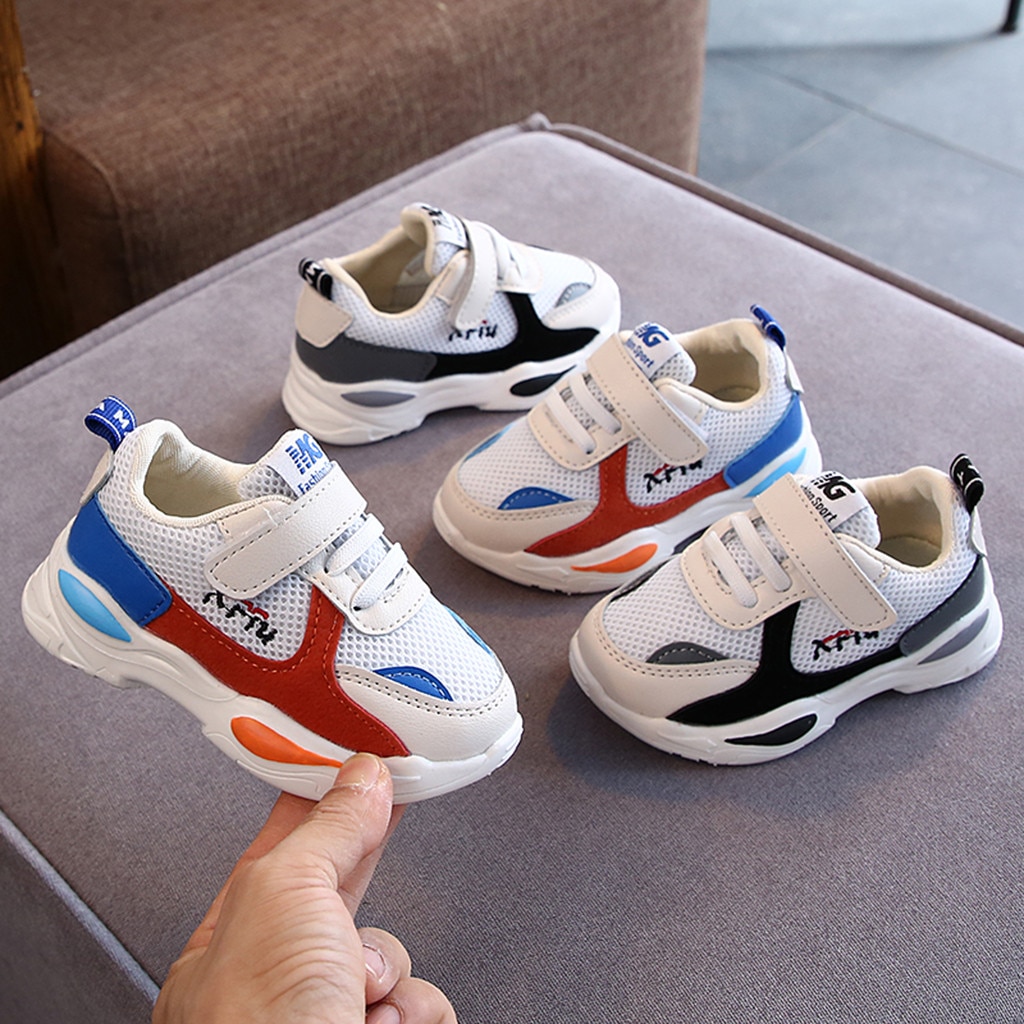 Frühling Herbst freundlicher lässig Schuhe Kleinkind Kleinkind freundlicher Baby Jungen Mädchen Gittergewebe Atmungsaktive Sport Laufschuhe Turnschuhe freundlicher Schuhe
