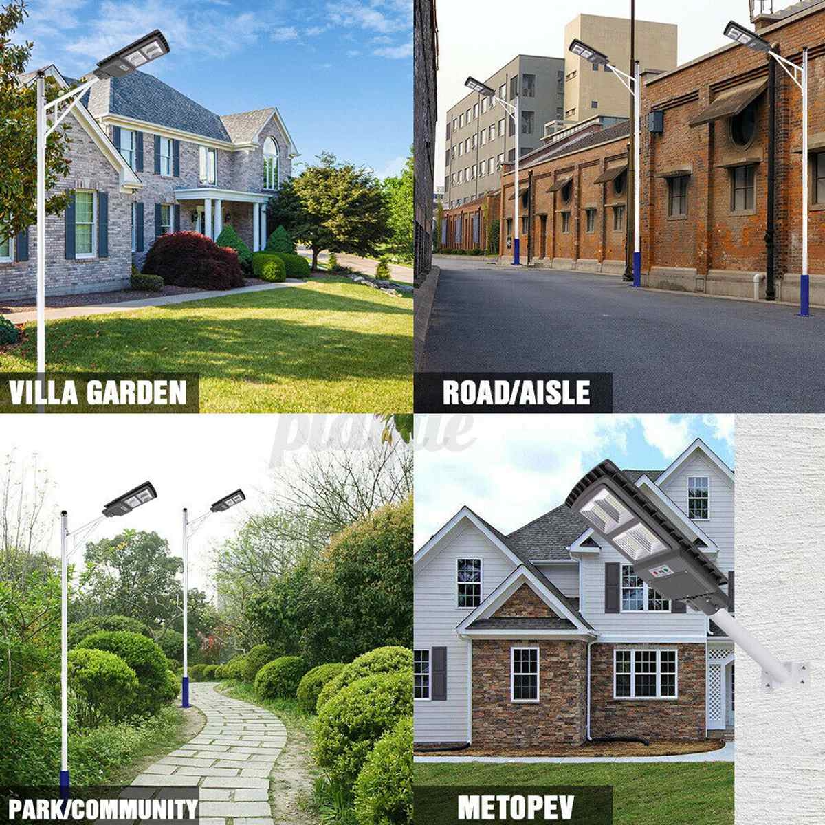 600W 1200W 1800W 2800W Polycrystalline Solar Lamp LED Solar Street Light Outdoor Led light Waterproof for Plaza Garden Yard