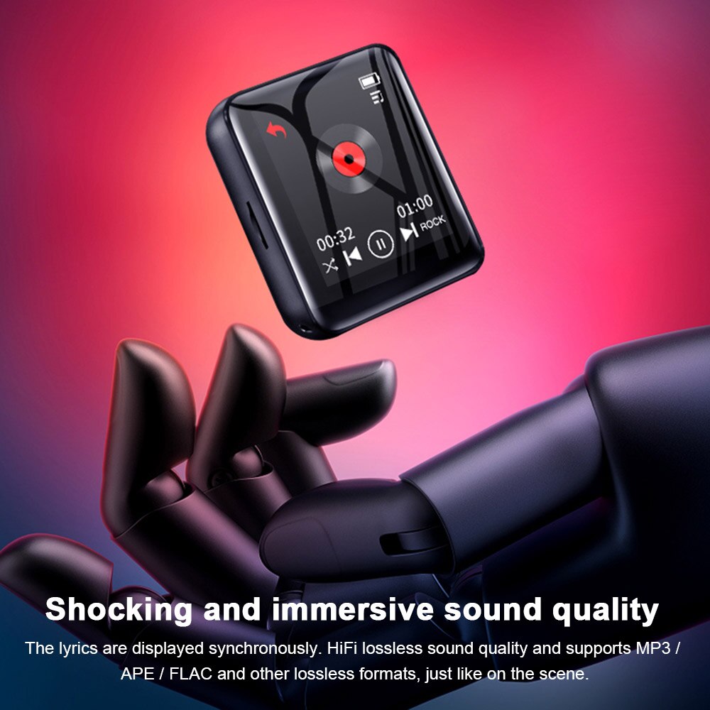 Tragbare Mini MP3 Spieler RUIZU M4 1.8 "voll berühren Bildschirm FM Radio E-Buchen Schrittzähler Video Spieler HiFi Musik Spieler