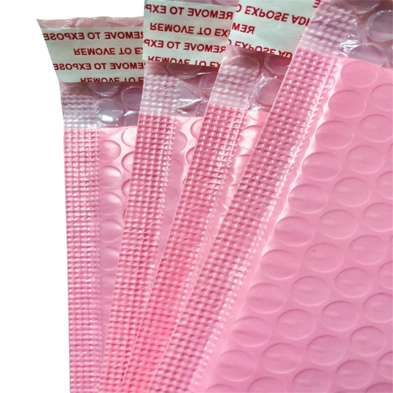 50 Pcs Poly Bubble Mailers Self Seal Padded Envelopes Bulk Bubble Lined Wrap Packaging Bags 15*20CM X2