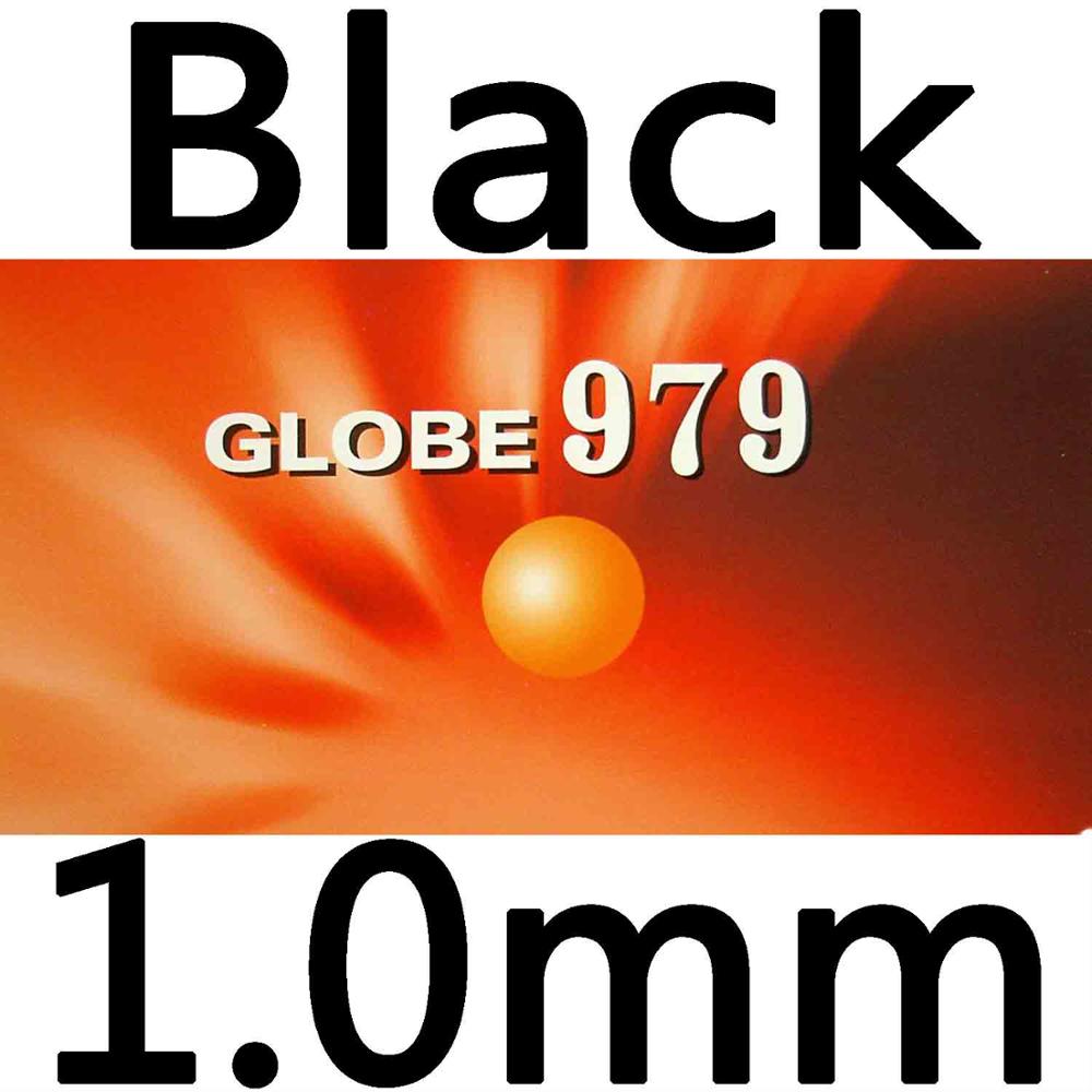 Globo 979 Chop + ataque largo Pips-Out ping pong goma con esponja: black 1.0mm