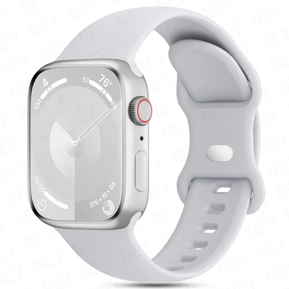 Watchbands For Apple Watch Strap 46mm 44mm 40mm 45mm 41mm 42-38mm Silicone bracelet iwatch series 10 8 7 se 4 5 6 9 ultra 2 49mm