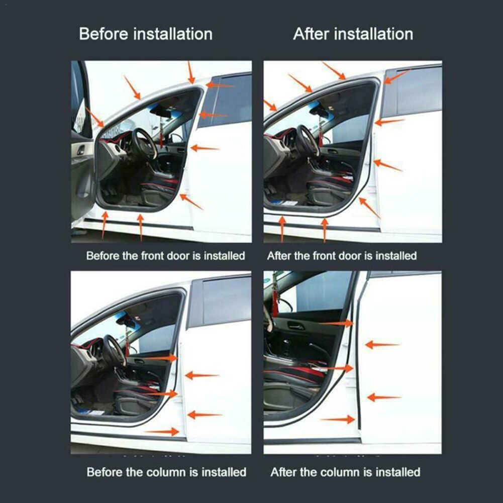 Universal tætningsliste bildørkant vandtæt støvtæt dobbeltsidet
