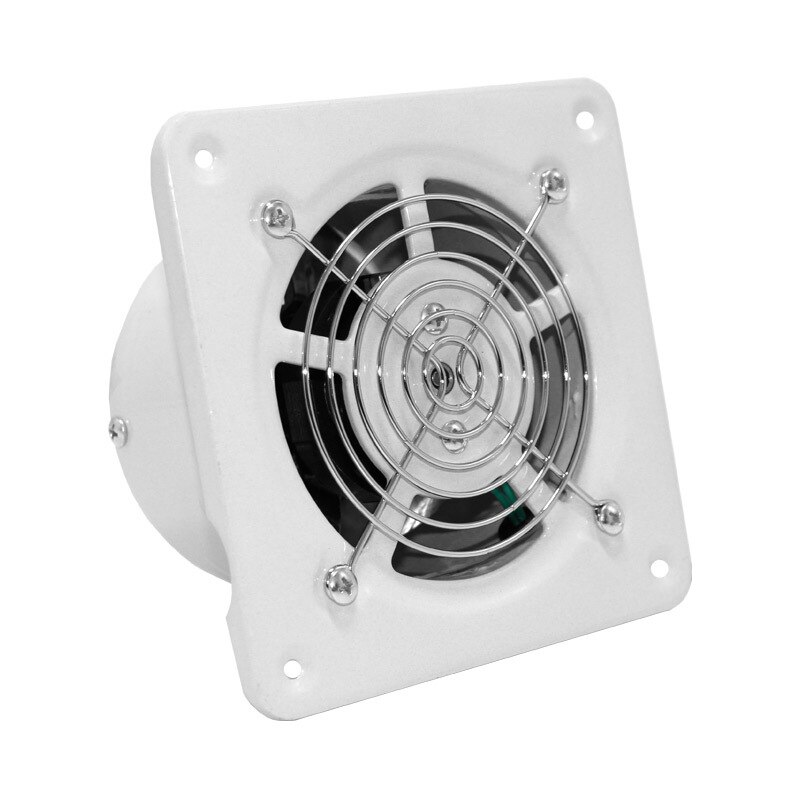 220V Ventilator Extractor Wall Mounted 4 Inch Exhaust Fan Low Noise Home Bathroom Kitchen Garage Air Vent Ventilation