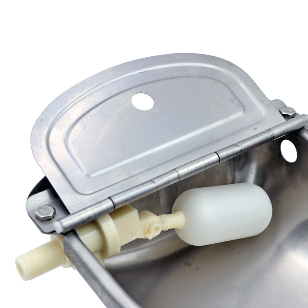 25*25*10cm Edelstahl Wasser Trog Schüssel Automatische Trinken für Pferde Ziegen Schafe Rinder Werkzeug Zubehör