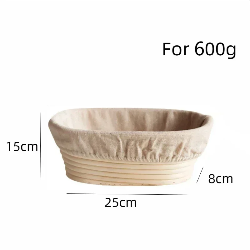 Cesta a prueba de pan, juego Banneton o herramientas para pan, cesta de mimbre Natural opcional, fermentación de masa, cesta para pan, utensilios para hornear: Transparente