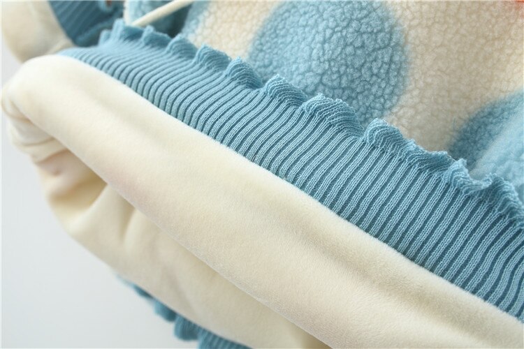 Veste d'hiver en velours pour enfant, pull à pois, jolie veste d'hiver en velours, garde au , hauts pour petite fille, à la et à volants